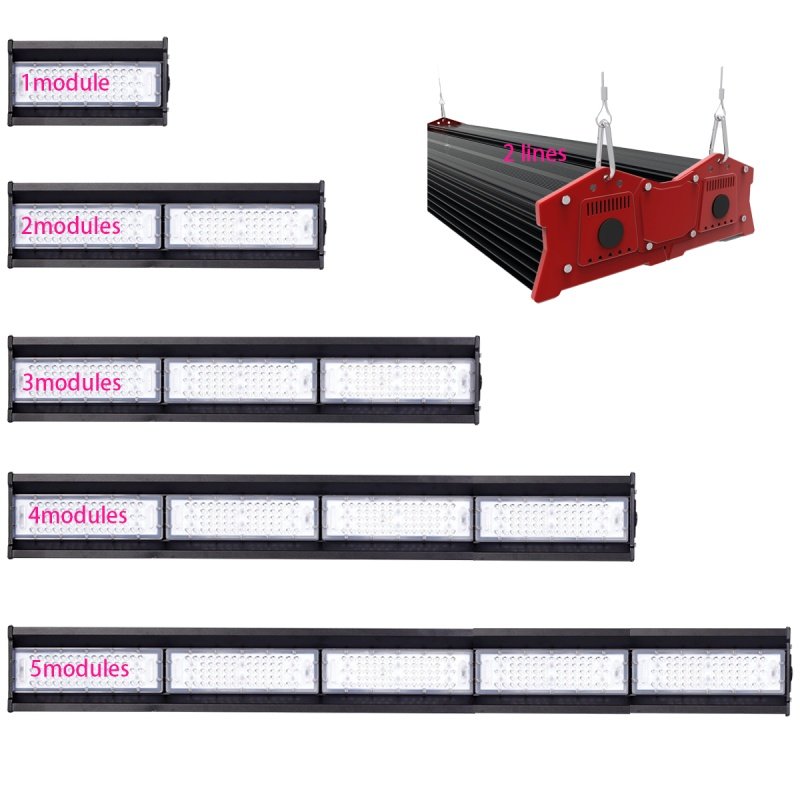 Line Array System With Led Lights Built In 4 modulars 200W~300W LED Linear High Bay Light | lighting best, a ...